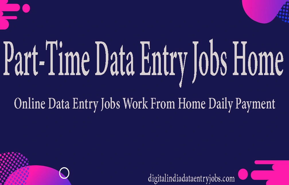 Part-Time Data Entry Jobs