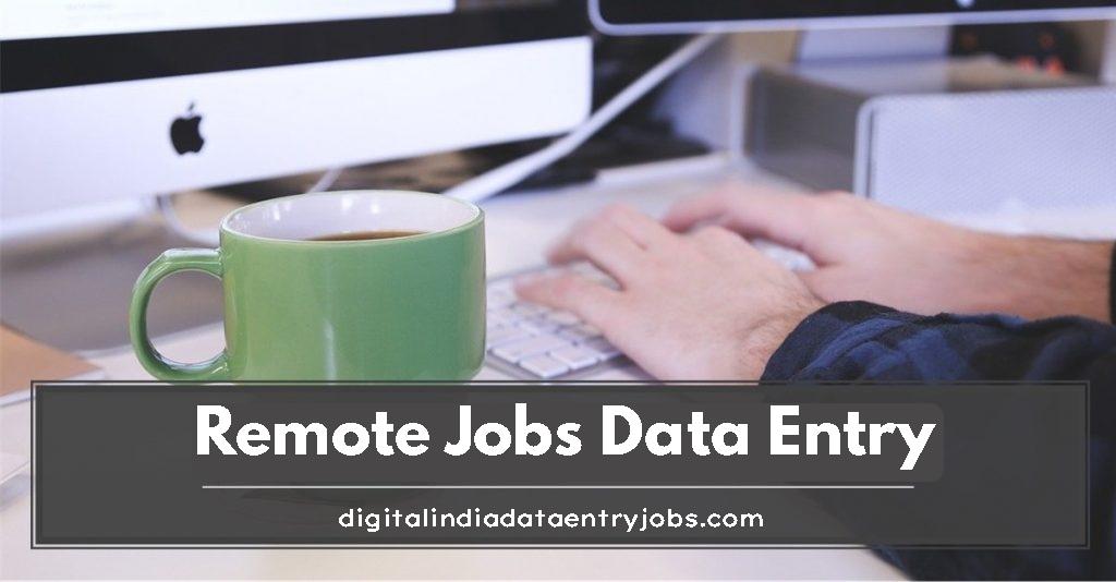 Remote Jobs Data Entry