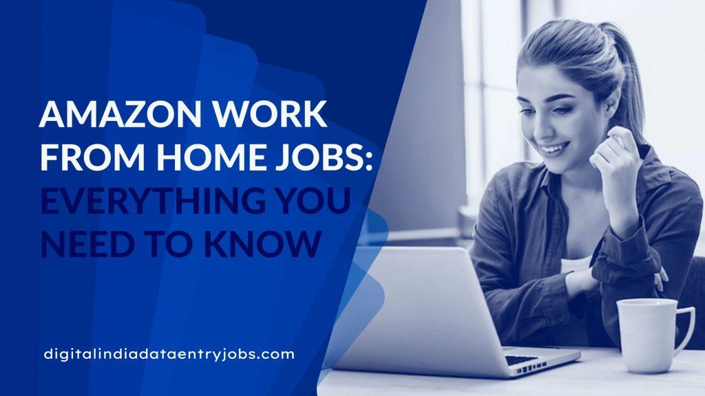 Amazon Work from Home Data Entry Jobs