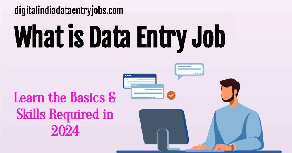 What is Data Entry Job