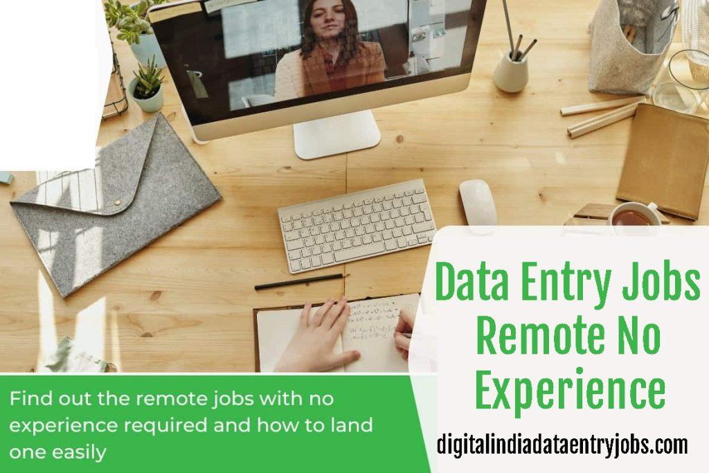 Data Entry Jobs Remote No Experience